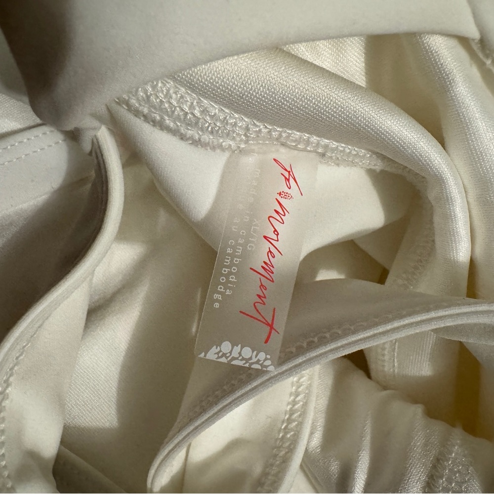 NWT Free People Transcend Limits One Shoulder Skortsie White Athletic Dress - Picture 5 of 5